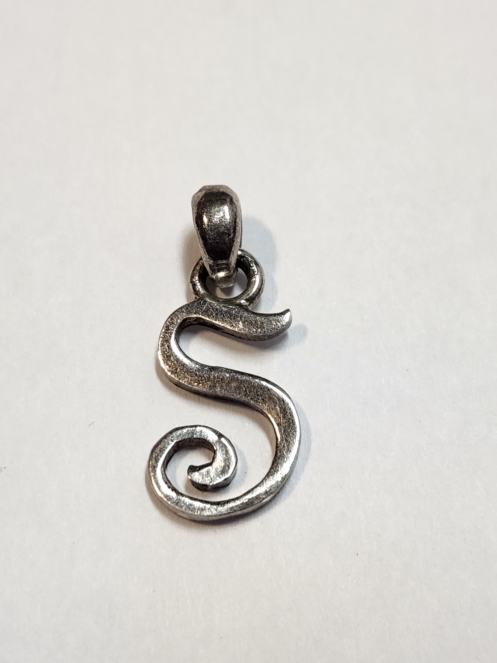 Sterling Silver 'S' Initial Pendant
